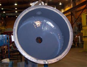 Распределительная камера теплообменника восстановлена и покрыта Belzona 1391 (Ceramic HT)